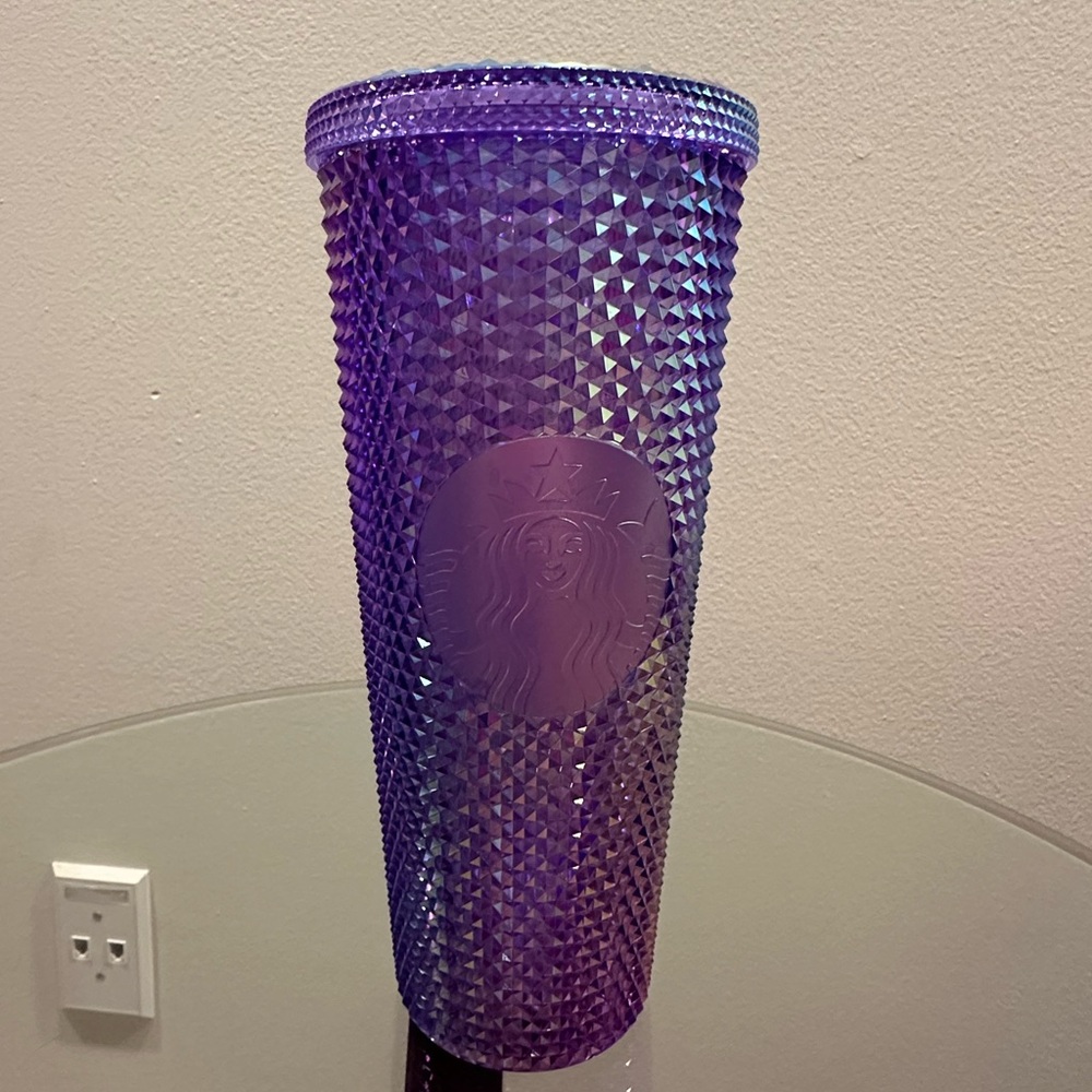 Starbucks Purple Oil Slick Studded Cold Cup Tumbler